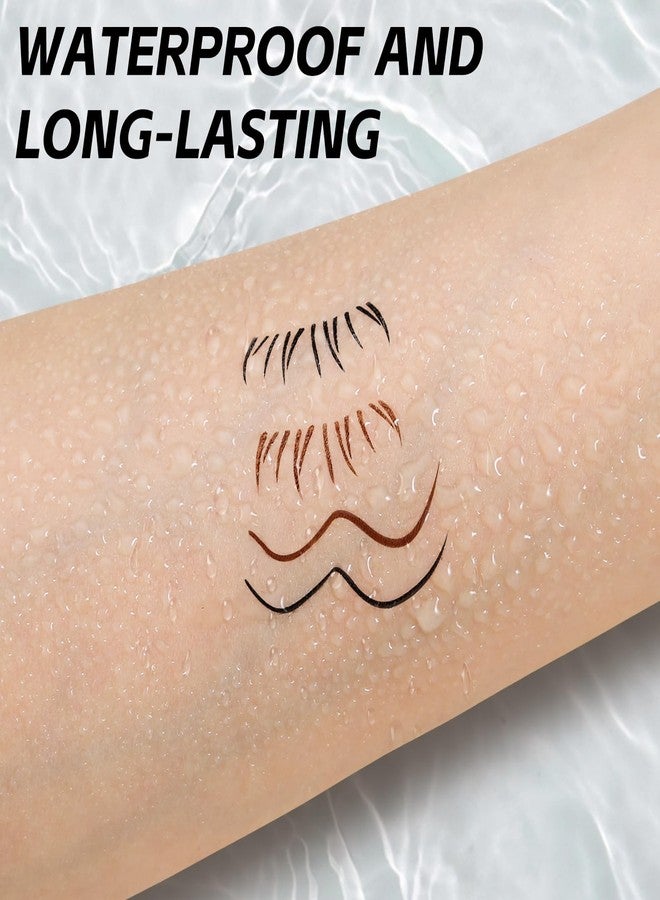 GEUUFEA Lower Eyelash Stamp & Eyeliner, 2 In 1 Lower Lash Stamp Kit Waterproof, Quick Eye Makeup Tool for Beginners, Reusable Natural Lash Effect (Black) - Image 4